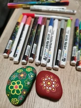 Gn-Rotuladores acrílicos de pintura acrílica, bolígrafos ideales para rotular tazas de porcelana, vidrio, roca, cerámica, lienzos de tela, o madera, 12 o 18 colores, de 0,7mm