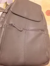 Zency-Mochila GRANDE de piel auténtica suave para mujer, bolso de viaje informal de alta calidad, para diario, escolar