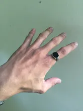 Anillo Vintage para hombre, anillos de esmalte, Punk, clásico, negro, piedras negras de imitación, anillo esmaltado