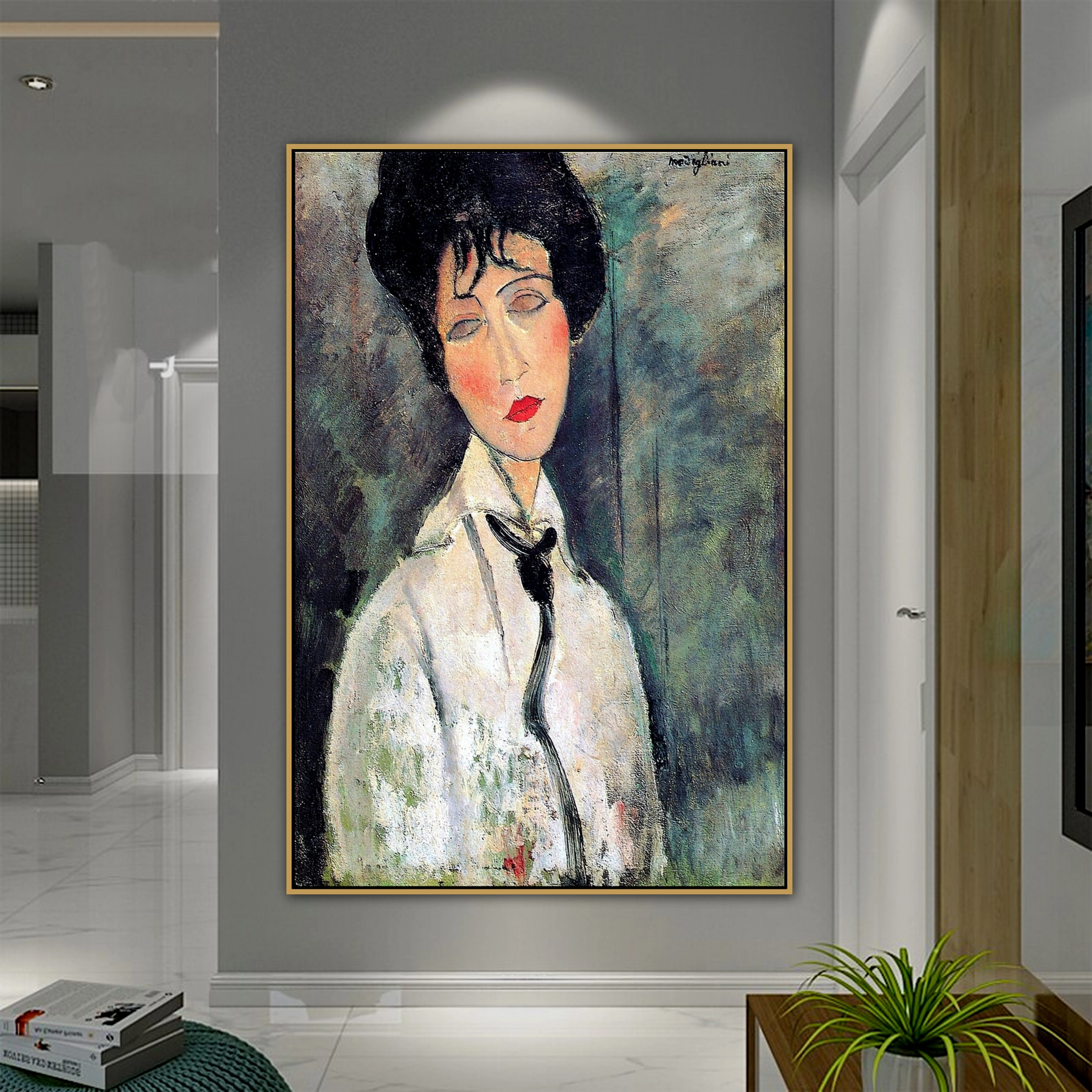 

Amedeo Modigliani Old Famous Master Artist New Pop Lit Loves Women Canvas Painting Poster Print for Room Wall Decor POP Wall Art