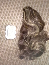 Extensiones de Cabello para mujer, coletas con ondas, 14 pulgadas, pelo sintético Rubio, extensión Natural