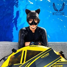 Freediving Scuba Tauchen Haube Maske Schnorchel 3MM Neopren Katze Stil Kostenloser Dive Haube Hut Kappe Helm Neoprenanzug Unterwasser Sonnencreme warme