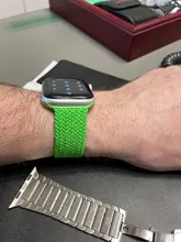 Correa de nailon trenzado para Apple Watch, correa elástica de 44mm, 40mm, 42mm y 38mm, serie iWatch 3, 4, 5, SE, 6