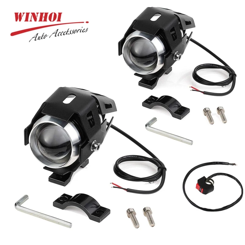 

U5 Motorcycle Led Headlight 60W 12V 6000K Transformers Spotlight Fog Light Hi/Lo Flash Light Universal Headlights Bulbs Lamp