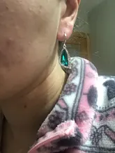 Juegos de joyas para mujer, bodas, Plata de Ley 925, collar de circonia cúbica verde, juegos de pendientes