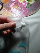 Botella de agua caliente transparente, calentador de mano de dibujos animados, Mini bolsas de agua caliente portátiles a prueba de explosiones