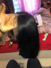 Peluca brasileña recta Bob corto pelucas delanteras de encaje 13x4 frente de encaje pelucas de cabello humano Pre-arrancado con el pelo del bebé estrella del Jazz no Remy