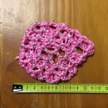 Cubierta de moño para mujer, Red para el pelo, patinaje de baile de Ballet, Crochet, Fanchon, accesorios para la cabeza con estilo de diamantes de imitación