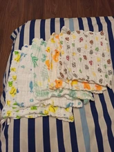 Pañuelo para Bebé, toalla cuadrada de diseño de frutas, muselina de algodón para cara infantil, paño de limpieza, 10 Uds. Por lote