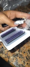 NATUHANA-extensiones de pestañas individuales de visón falso, 6 hileras, Color Azul, Morado, Pestañas postizas, salón profesional, Envío Gratis