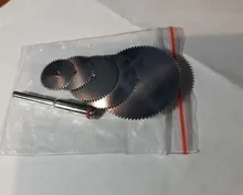 6 unids/set rebanada de acero inoxidable de Metal de corte de disco con 1 Mandril para Dremel herramientas rotativas 16 18 22 25 32mm disco de corte