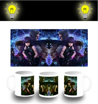 

CUP PHOTOLUMINESCENT GHOST IN THE SHELL PELICULA glitter mug
