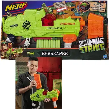 

NERF Zombie Revreaper strike pitcher gun darts Hasbro gift kids from 8 years old sports toy