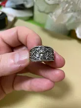 Anillo Vintage de plata fina con cola de zorro para hombre y mujer, Joyería de Halloween de fiesta Steampunk, regalos