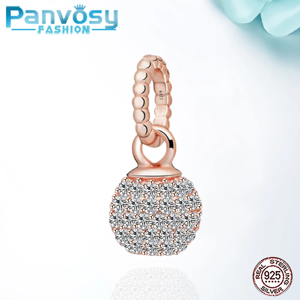 

2020 New Sterling Silver 925 Beads Fit Pandora Charm Silver 925 Original Bracelet Pendants DIY Zircon Women Gift Jewelry Making