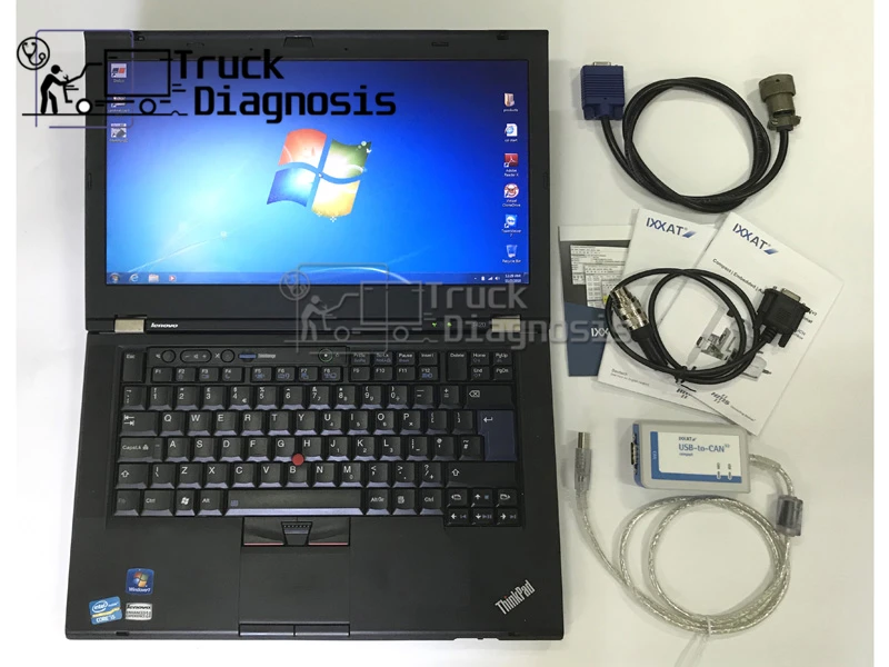 Для MTU диагностический комплект (USB к CAN V2) набор с ADEC + MUT MEDC T420 полный для