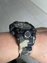 Smael Relojes Deportivos de Marca para Hombre con Doble Pantalla Analógica Digital Led Relojes de Pulsera de Cuarzo Electrónicos Reloj Militar de Natación Impermeable