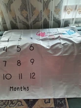 Manta de crecimiento mensual para bebé recién nacido, utilería de fotografía, fondo de tela conmemorativa, alfombra, accesorios para bebé recién nacido