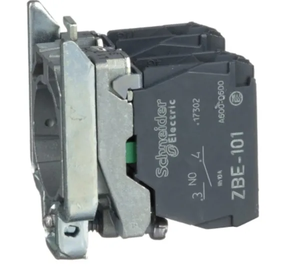 

ZB4BZ103 Harmony XB4, одноконтактный блок с корпусом/крепежным воротником, металлический, винтовой зажим, 2 NO
