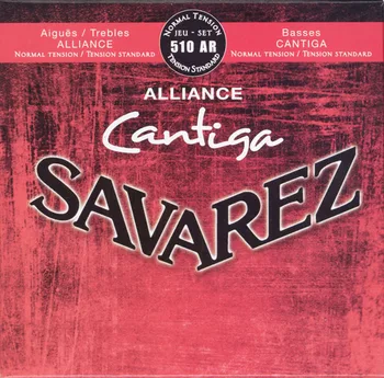

510ar alliance cantiga red string kit for classical guitar Savarez