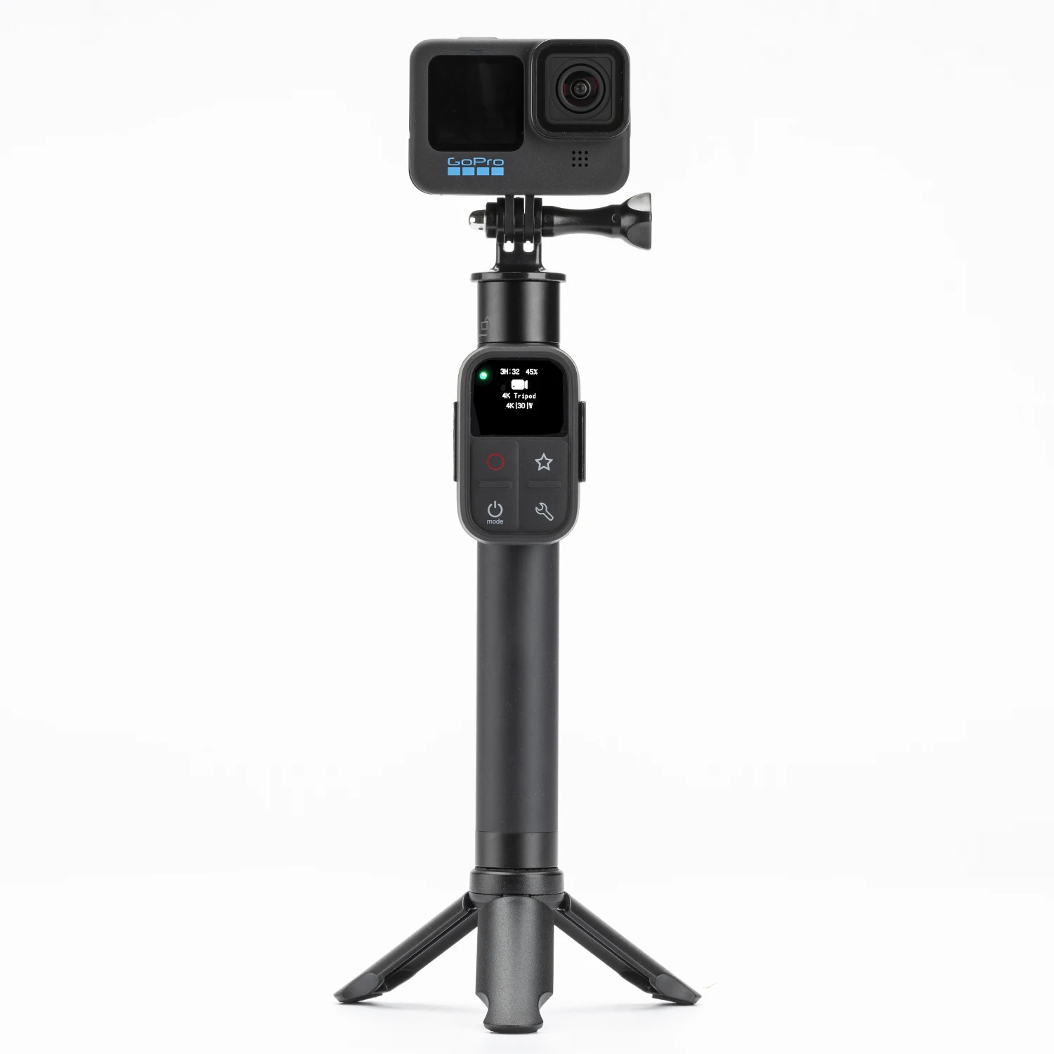 Mando A Distancia Para GoPro Hero 13/12/11/10/9/8 Y MAX – Control Bluetooth Con Pantalla LCD A Color, Correa De Muñeca, Carga USB-C, Alcance 60m