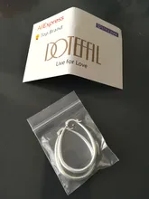 DOTEFFIL de Plata de Ley 925 Plata Lisa círculo 41 pendientes de aro de mm para las mujeres dama regalo de encanto de moda de alta calidad de joyería de la boda