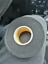 Rollo de cinta de tejido adhesivo, arnés de cableado para coche, color negro, 25M