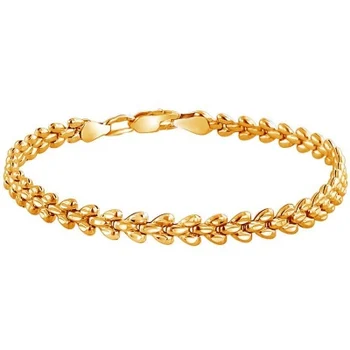 

Esthete bracelet decorative weaving from silver with gilding