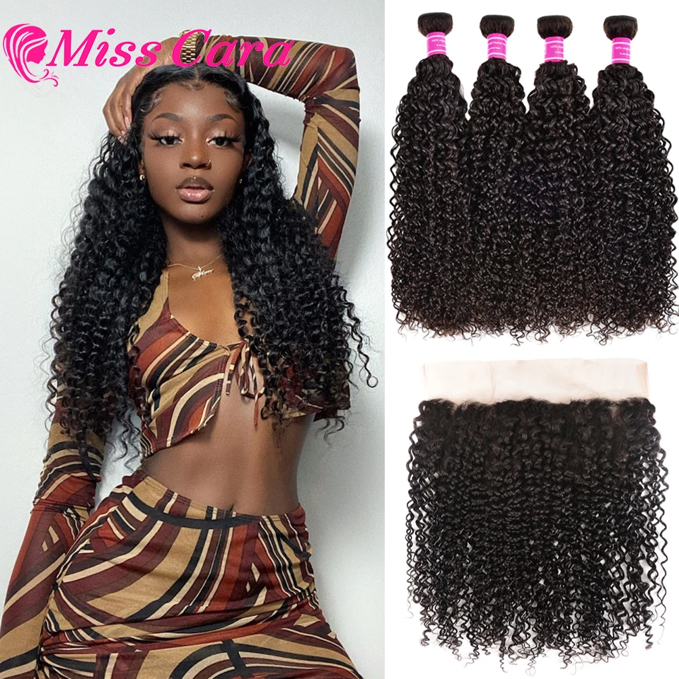 curly bundles with frontal -8