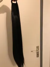 Vigorous-extensiones de cabello sintético con pinza, cabello sintético con cola de caballo ondulada, color marrón degradado