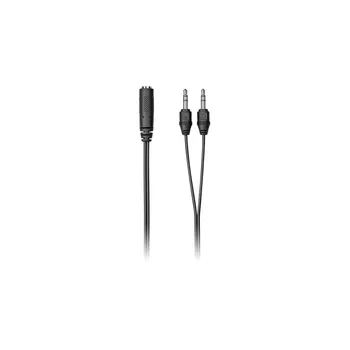 

Plantronics, 2X3,5mm, plug, 3,5mm, female, 0,5 M, Black