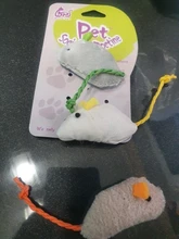 3pcs New Plush Simulation Mouse Cat Toy Plush Mouse Cat Scratch Bite Resistance Interactive