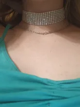 Gargantilla de diamantes de imitación de cristal para mujer, accesorios de boda, cadena de Color plateado, Gargantilla gótica Punk, joyería para mujer