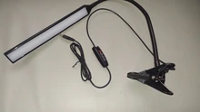 Desk-Lamp Clip-On-Light Bed-Reading Computers Eye-Protection Working Rechargeable LED