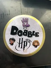 Dobble HP-Juego de mesa HP Spot It animal Jr, caja de hierro, 55 cartas, Hermione Sports Go, Camping, Hip-juego para niños, regalo en inglés
