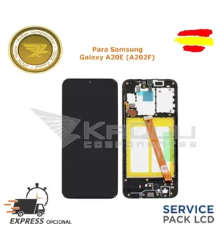 

Lcd touch screen complete for Samsung Galaxy A20E SM-A202F black SERVICE PACK