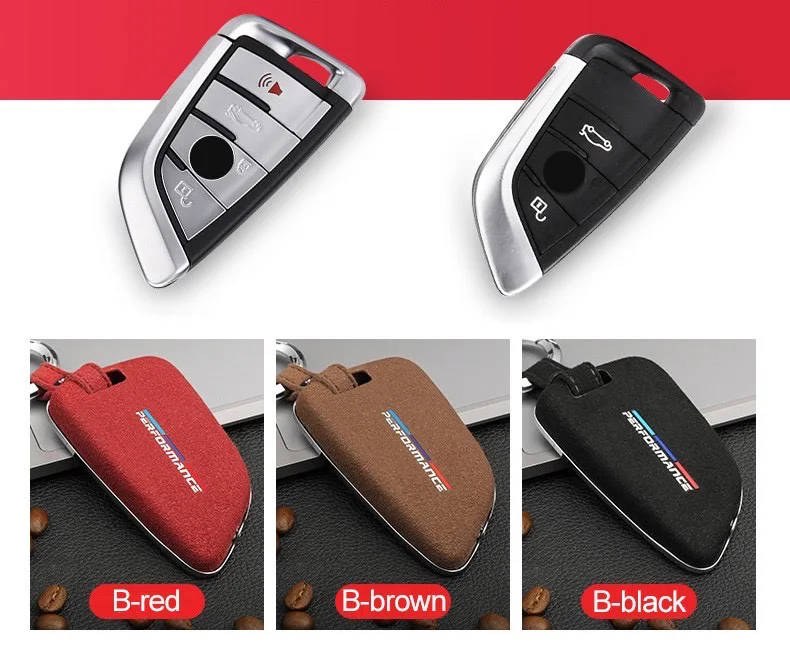 

High Quality Car Leather Key Case Holder Cover For BMW X1 X3 X4 X5 X6 E90 E60 E36 E93 F15 F16 F48 G30 F11 F30 Accessories