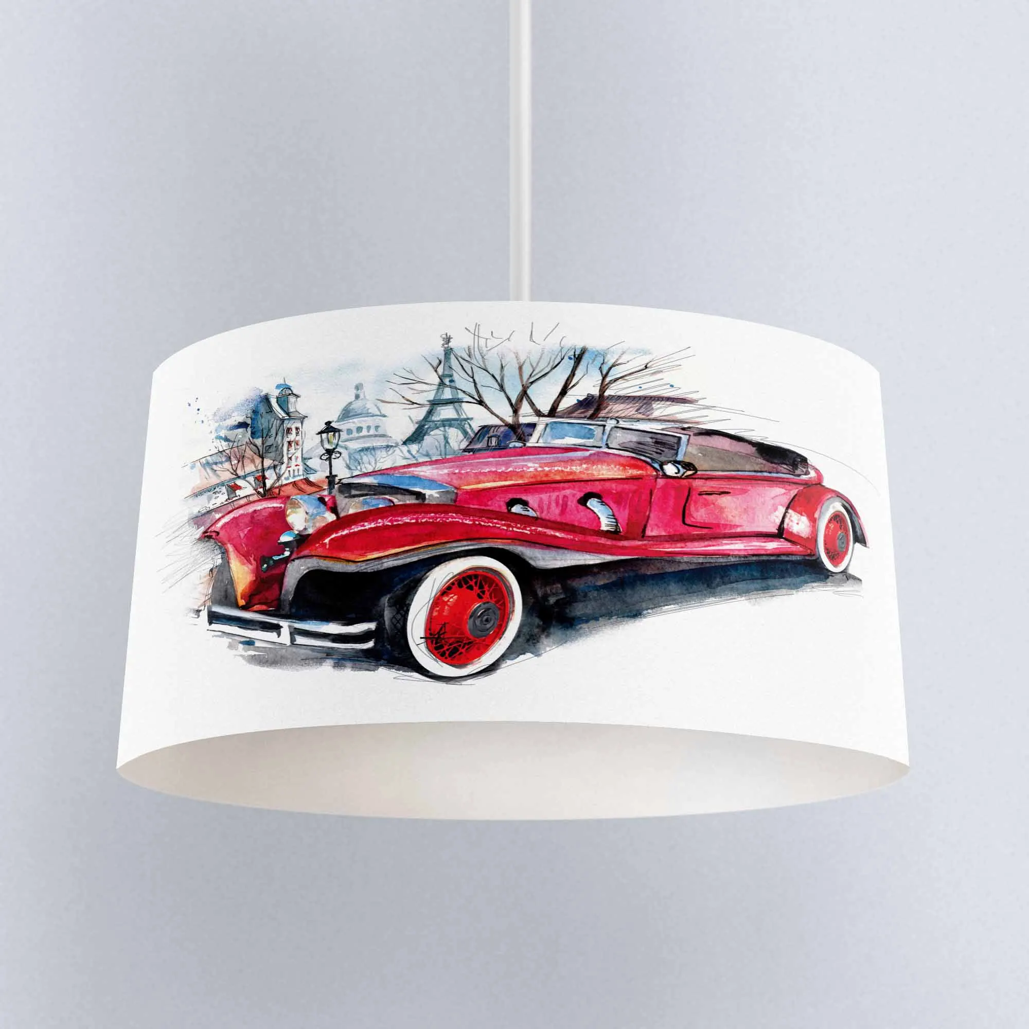 ^*Best Offers Else Vintage Red Car Printed Fabric Kitchen Chandelier Lamp Drum Lampshade Floor Ceiling Pendant Light Shade ^*Best Offers Else Vintage Red Car Printed Fabric Kitchen Chandelier Lamp Drum Lampshade Floor Ceiling Pendant Light Shade