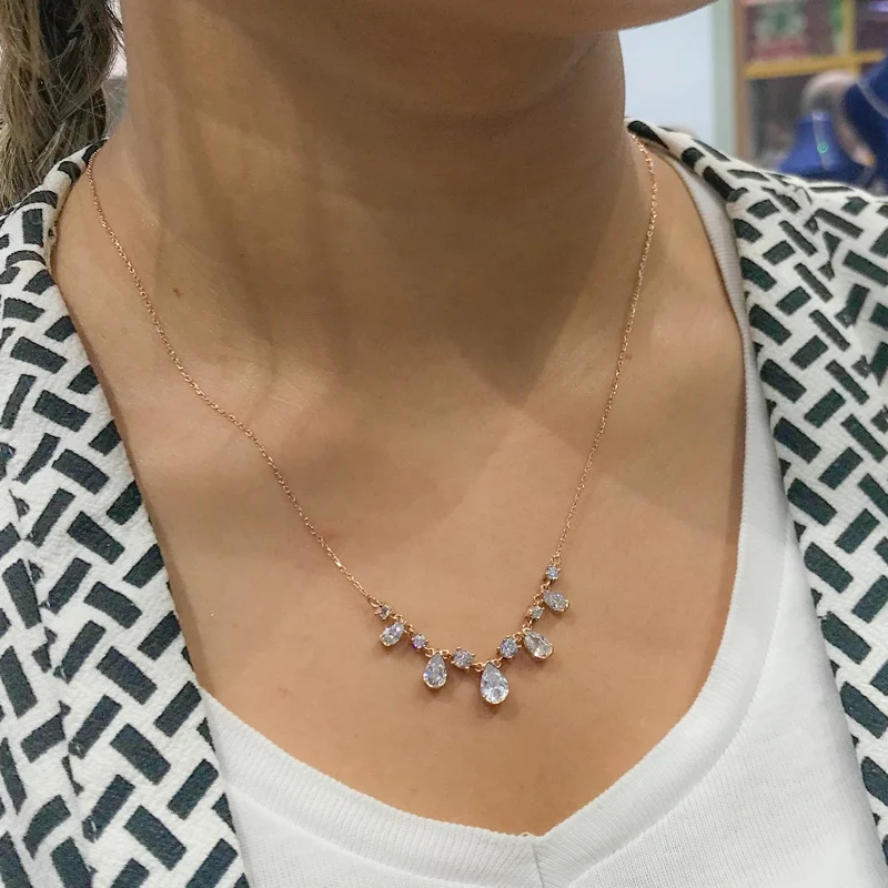 Anturaj pыrlanta Modeli Suyolu Damla geumhuş kolie