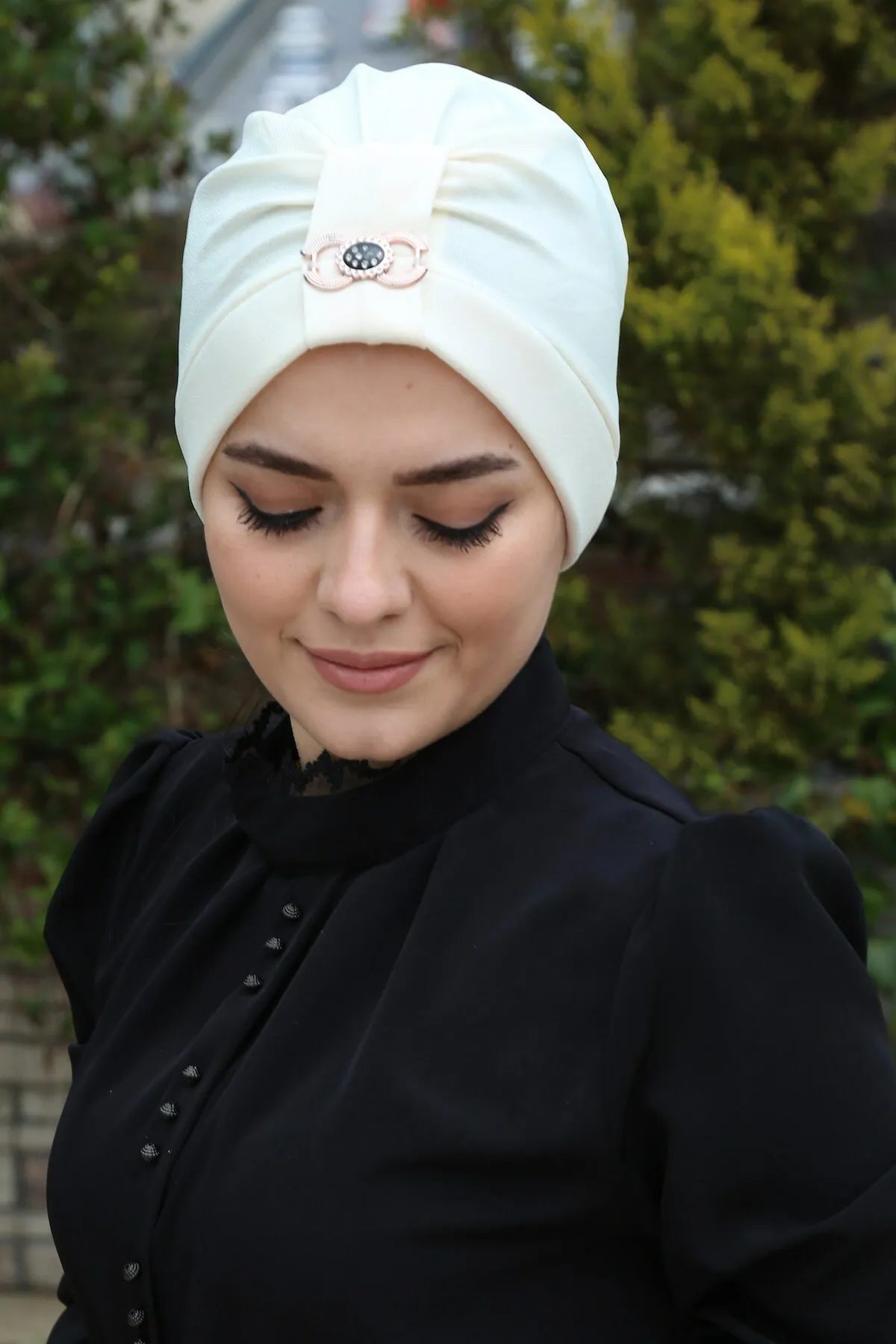 Trendy Buckled Hijab Cap 2021 Spring and Autumn Muslim Wrap Turban Caps Muslim Turban Caps Mussulman Bonnet Hat Fashion Cotton