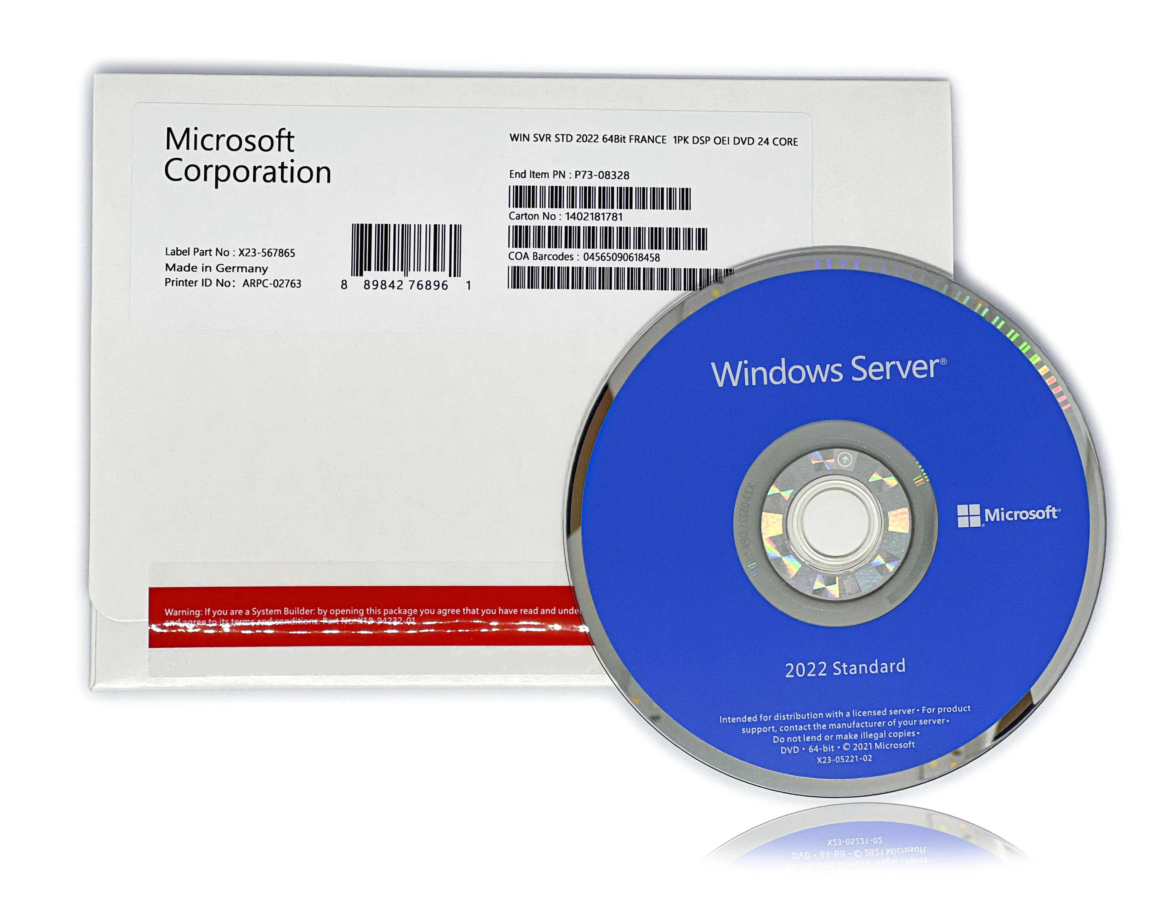 Windows Server 2022 STANDARD 24 CORE With Sealed DVD + License Key Description Image.This Product Can Be Found With The Tag Names Computer Office, Windows server standard