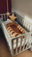 Cama de bebé portátil, nido de viaje, cuna de algodón Para bebé, cojín, cuna Para cama infantil, parachoques