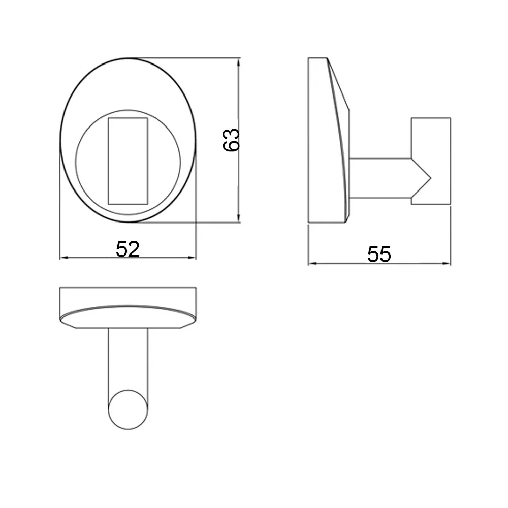 Крючок одинарный Raiber R70101