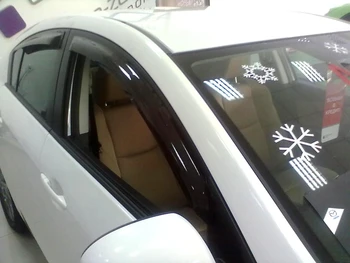 

Window deflectors 4 door Mazda 3 SD 2009-2013, (Mazda)