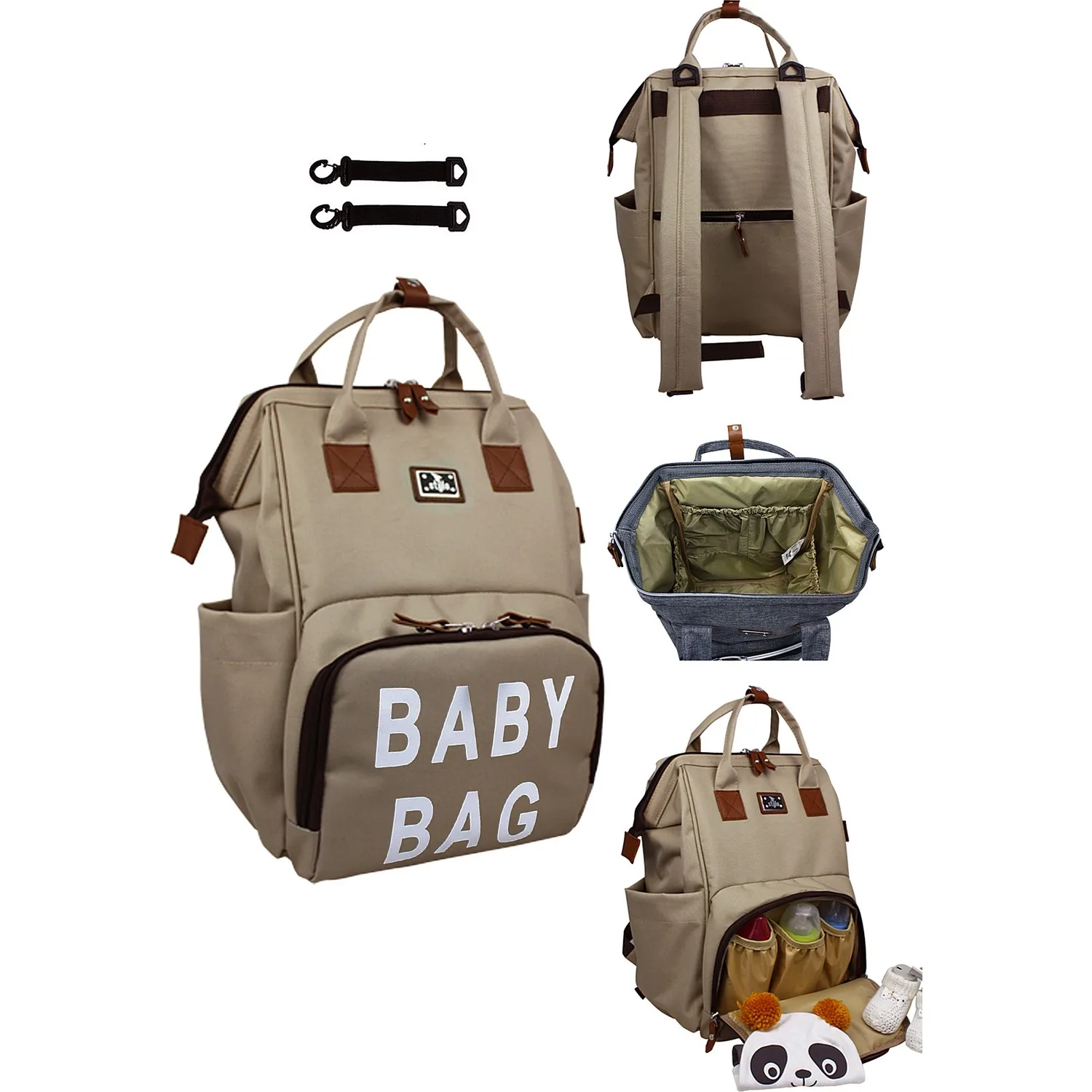 Baby Printed Bag Mother Baby Care Backpack Large Capacity