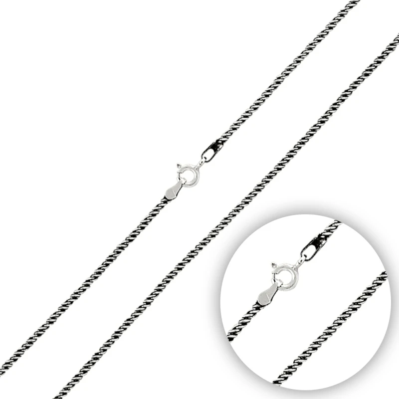 

Armagano 50 Micron Oxidized Auger Chain Necklace