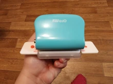 KW-trio-perforadora de papel de 6 agujeros, perforadora de Metal de mano, 5 hojas de capacidad, 6mm, para A4, A5, B5, cuaderno, diario de recortes, planificador