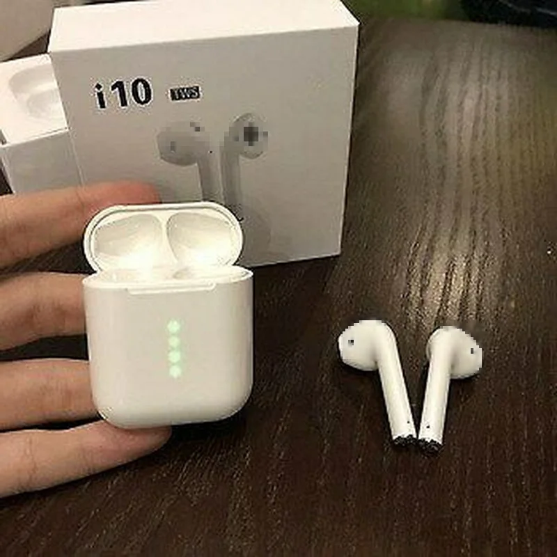 Kphrtek 100 шт комплект i10 TWS Mini Bluetooth 5,0 беспроводные наушники супер стерео басовые наушники бинауральная гарнитура для вызова