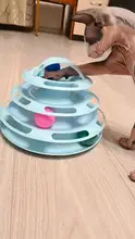Ball Cat-Toys Play Cat Intelligence Tower-Tracks-Disc Training Amusement-Plate