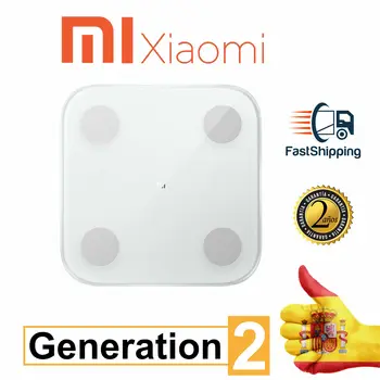

ORIGINAL XIAOMI MI BODY COMPOSITION MI SCALE 2-smart BASCULA with LED display, BLUETOOTH